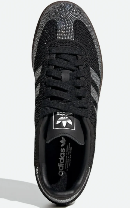 Adidas Samba OG "Rhinestone" Women's Sneaker | Black / Silver