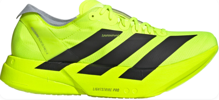 Adidas Adizero Adios Pro 4 'Lucid Lemon Black' – Men's Racing Shoes