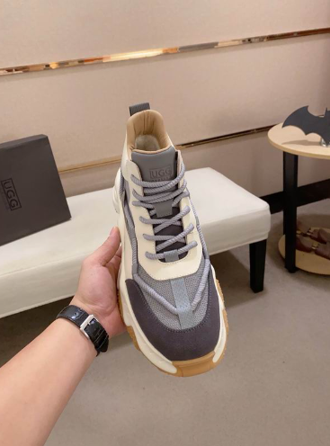 UGG Men's High-Top Sneaker Boot — Grey & Cream