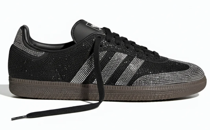 Adidas Samba OG "Rhinestone" Women's Sneaker | Black / Silver