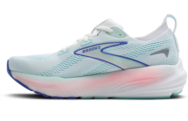 Brooks Glycerin 22 Running Shoe – Women's (White / Limpet Shell / Amparo Blue)