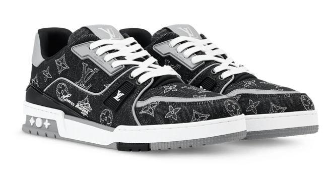 Louis Vuitton LV Trainer 'Monogram Denim' | Black