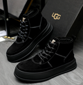 UGG Men's Suede High-Top Platform Boot — Black