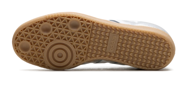 Adidas Samba OG – Silver Metallic Cracked Leather (JR0035)