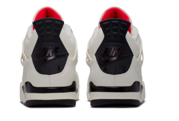 Air Jordan 4 Retro 'Sail' – Sail/Black/University Red