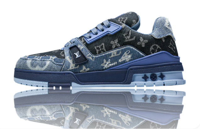 Louis Vuitton LV Trainer Low 'Monogram Denim Blue' | 1AC4YW