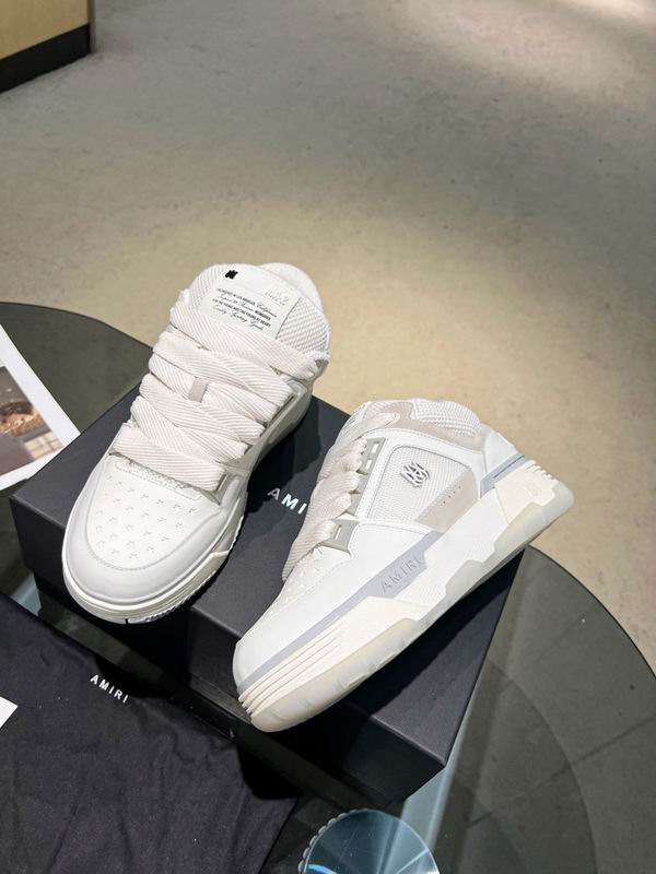 AMIRI MA-1 Low Sneaker — Triple White | LA Luxury Streetwear