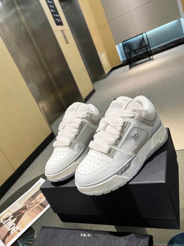 AMIRI MA-1 Low Sneaker — Triple White | LA Luxury Streetwear