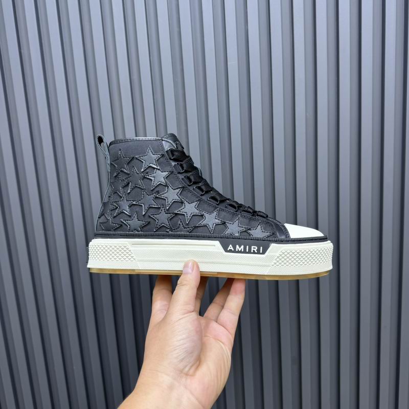 AMIRI Stars Court High Sneaker — All Black | LA Luxury Streetwear