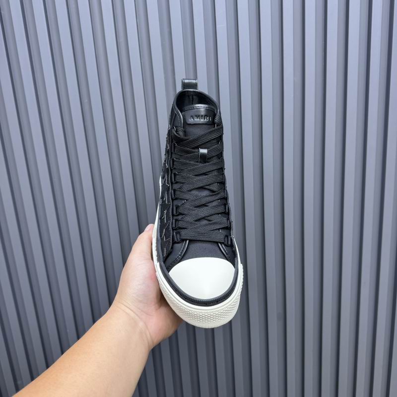 AMIRI Stars Court High Sneaker — All Black | LA Luxury Streetwear