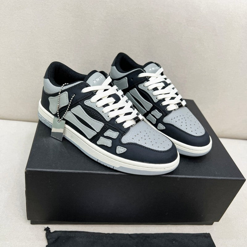 Amiri Skel-Top Low Sneaker – Black / Grey