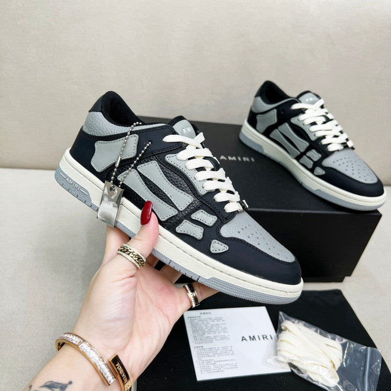 Amiri Skel-Top Low Sneaker – Black / Grey