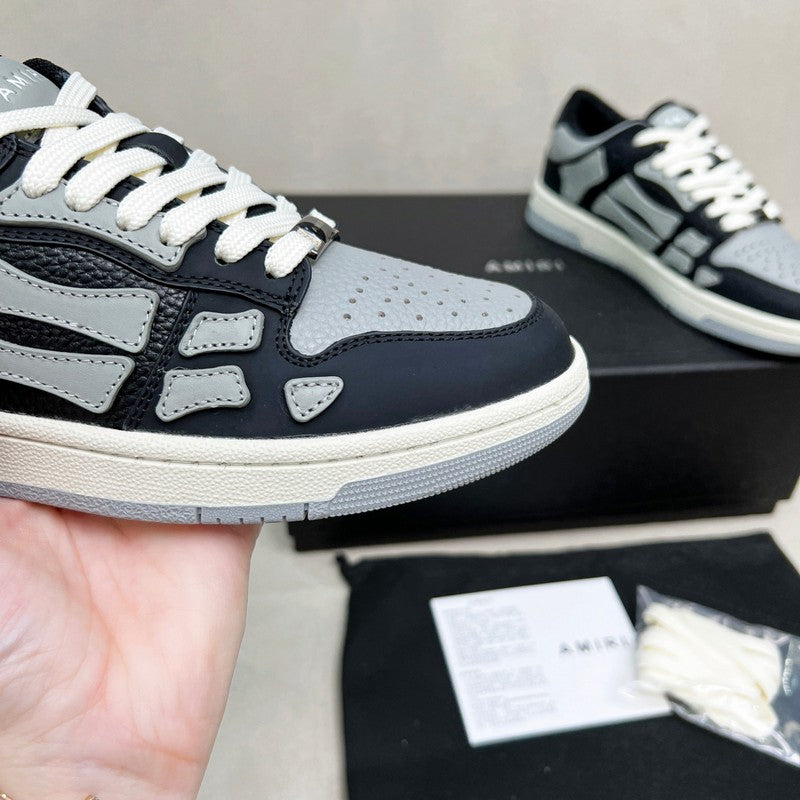 Amiri Skel-Top Low Sneaker – Black / Grey