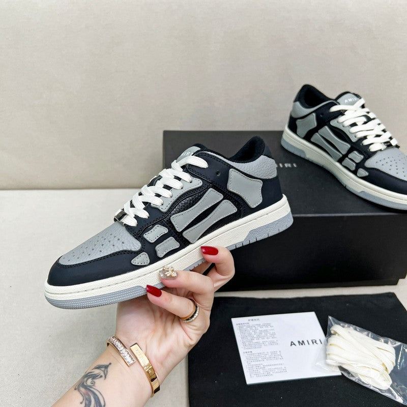 Amiri Skel-Top Low Sneaker – Black / Grey