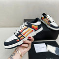 Amiri Skel-Top Low Sneaker – Black / White Flame