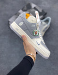 BAPE × Nike Air Force 1 Low – Grey / Cream