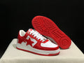 BAPE STA Low Shark Face — Red / White