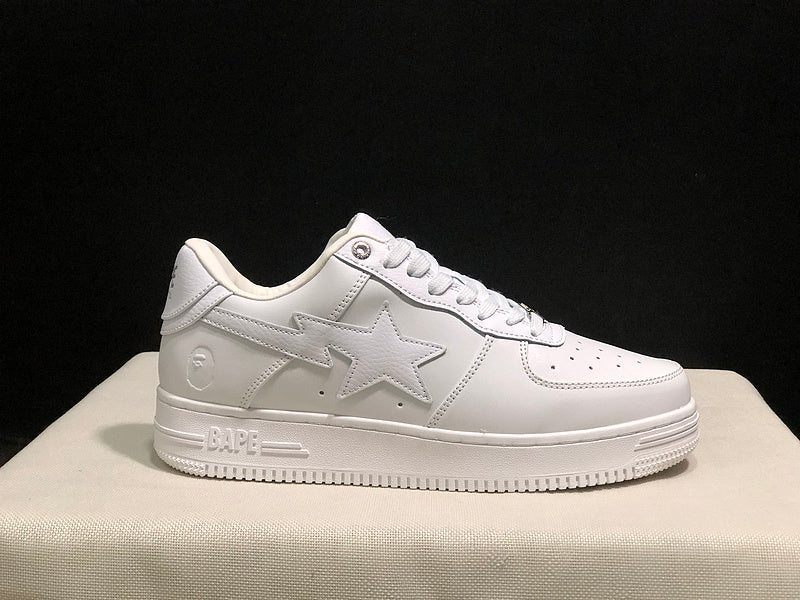 BAPE STA Low Triple White