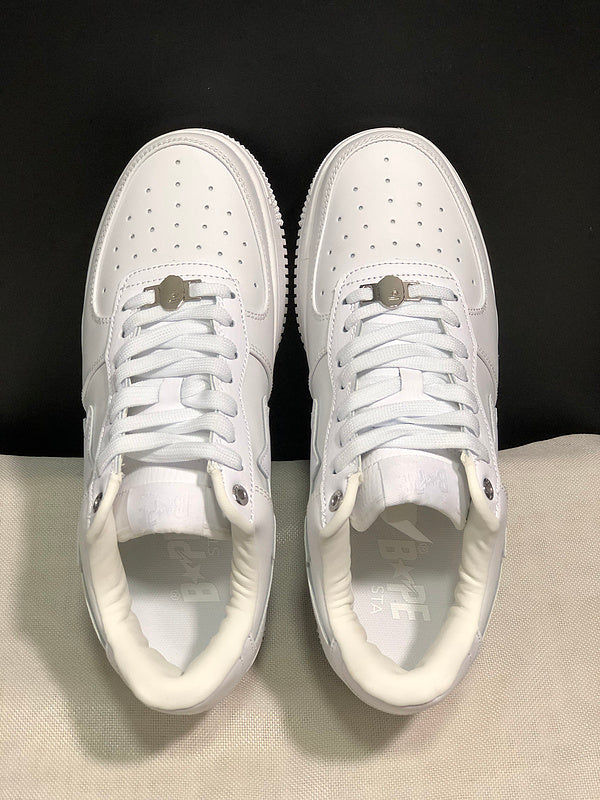 BAPE STA Low Triple White