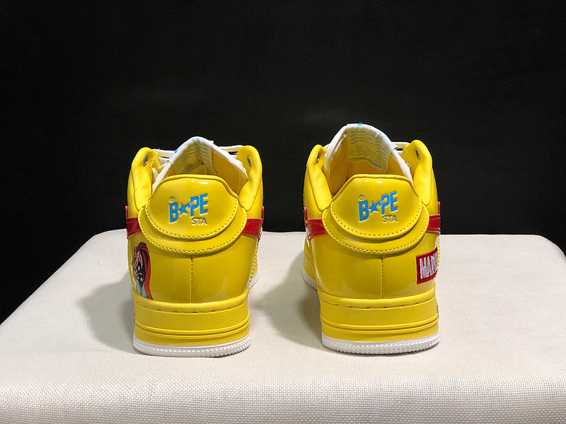 BAPE × Marvel STA Low – Yellow / Blue / Red