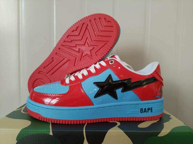 BAPE Sta Low – Multi-Color, Black/Red & Red/Blue Pack