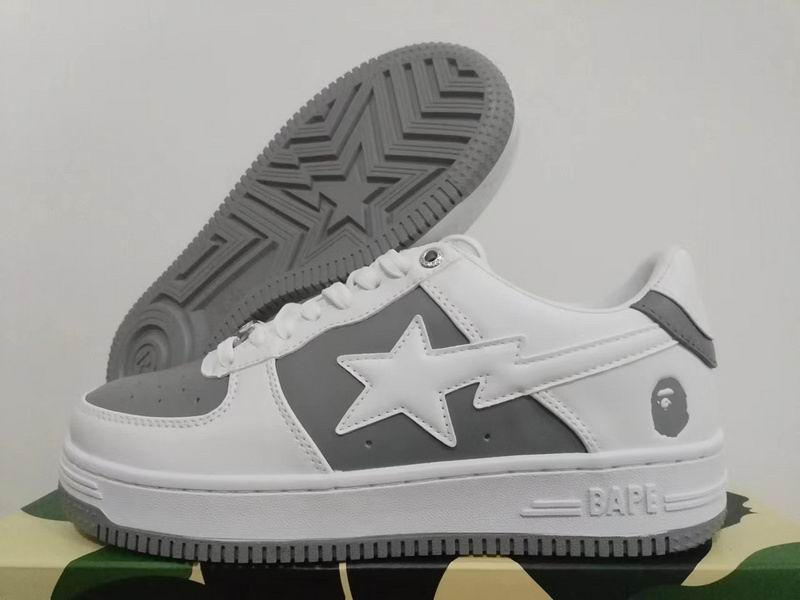 BAPE Sta Low – Black/White & Grey/White Pack