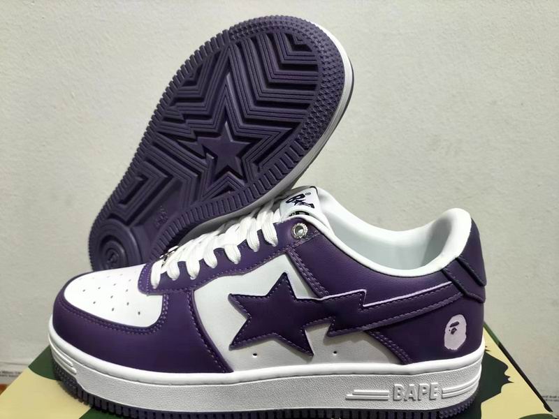 BAPE STA Low — Purple / White