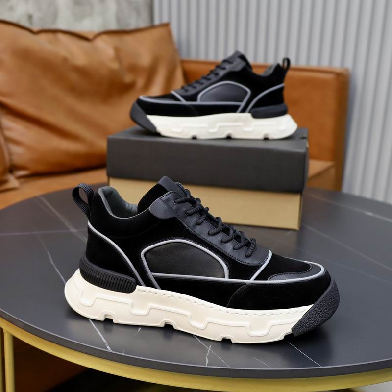 UGG Men's Suede Chunky Runner Sneaker — Black