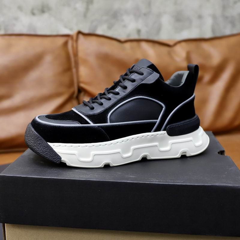 UGG Men's Suede Chunky Runner Sneaker — Black