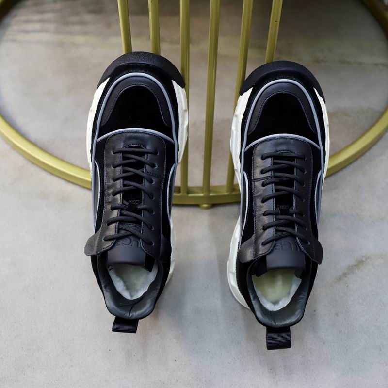 UGG Men's Suede Chunky Runner Sneaker — Black
