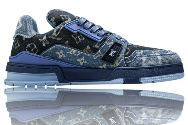 Louis Vuitton LV Trainer Low 'Monogram Denim Blue' | 1AC4YW