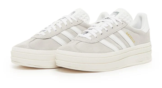 Adidas Gazelle Bold 'Grey Two / Cloud White' – Women's (HQ6893)