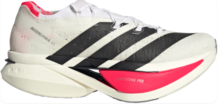 Adidas Adizero Prime X3 Strung – Men's Road Racing Shoes (White)
