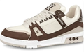 Louis Vuitton LV Trainer 'Monogram Denim & Embossed Calf Leather' | Grey