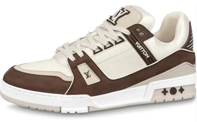 Louis Vuitton LV Trainer 'Monogram Denim & Embossed Calf Leather' | Grey