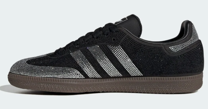 Adidas Samba OG "Rhinestone" Women's Sneaker | Black / Silver
